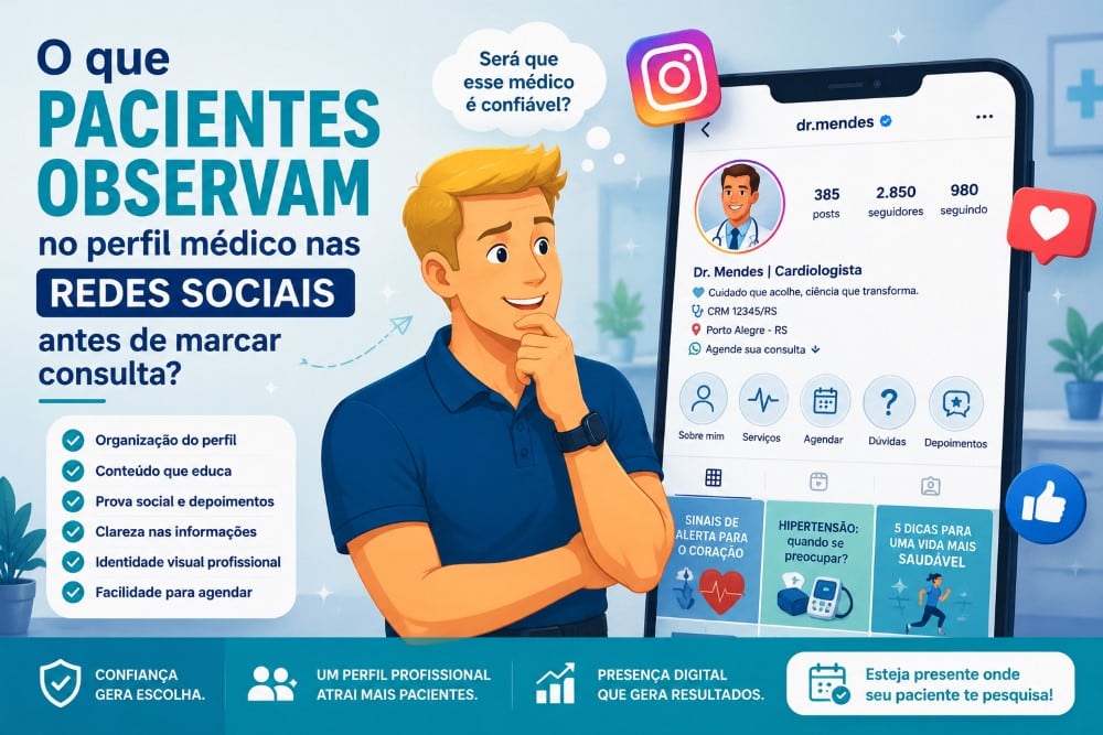 perfil médico nas redes sociais